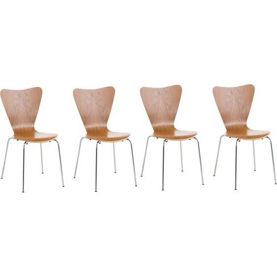lot de 4 chaises visiteurs Calisto