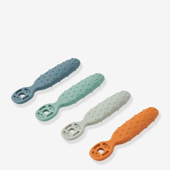 Lot de 4 cuillères dapprentissage Caelia lot bleu