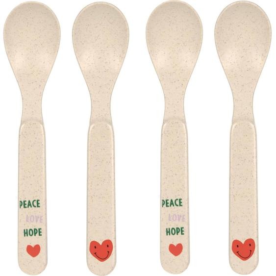 Lot De 4 Cuillères Rouge