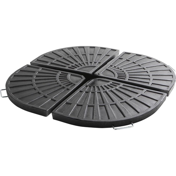 Lot de 4 dalles de parasol lestées - Oviala Solys