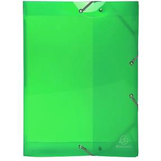 Lot de 4 - EXACOMPTA Boite de classement en polypropylène Dos 25mm Iderama PP - A4 - Vert anis