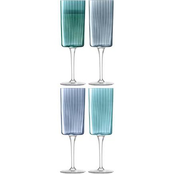 Lot de 4 flûtes - Gems - 21 cl - Bleu Saphir