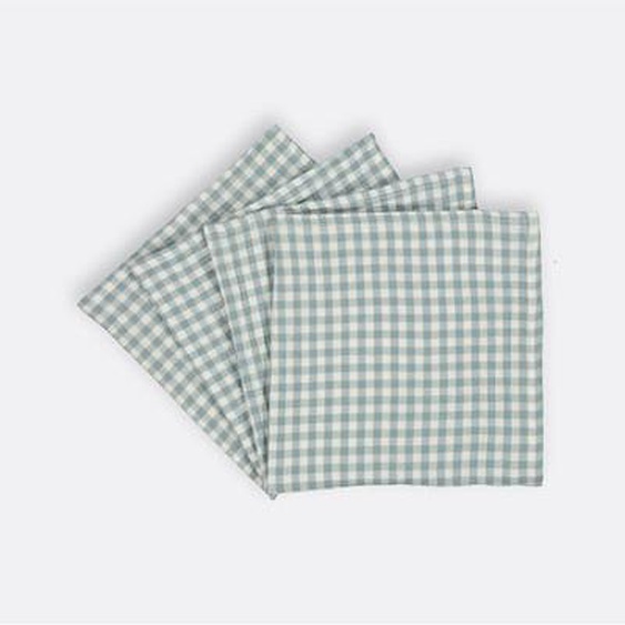 Lot de 4 langes gaze de coton, 45x45 cm, Croizic