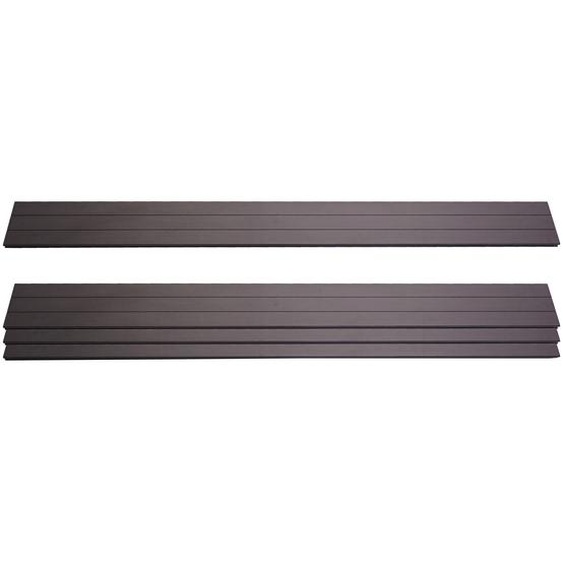 lot de 4 lattes pour brise-vue WPC Sarthe, planches brise-vent, env. 1qm ~ 180cm, anthracite