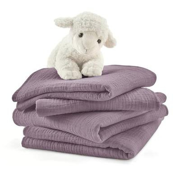 Lot de 4 maxi langes en gaze de coton Kumla