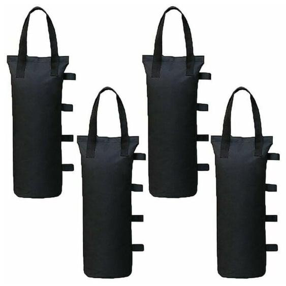 Lot de 4 Poids de Gazebo pour Tonnelle et Pavillon, Sac de Lestage Sable pour Jambes, Tentes Pare-Soleil, Parasol