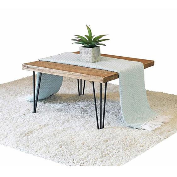 Lot de 4 Support de pied de table facile à monter - Pieds de table scandinave en métal forme de V - ERROLVES - Noir - 11*11*30 CM