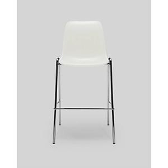 Lot de 4 - Tabouret coque en polypropylène Blanc, hauteur 75 cm