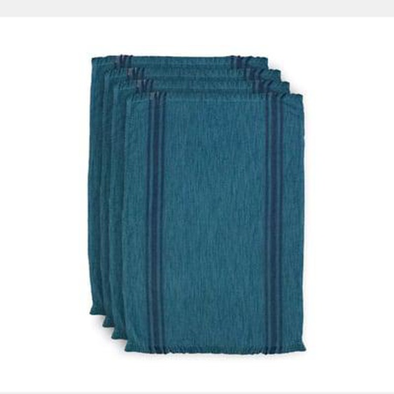 Lot de 4 torchons Nova kaki lavé