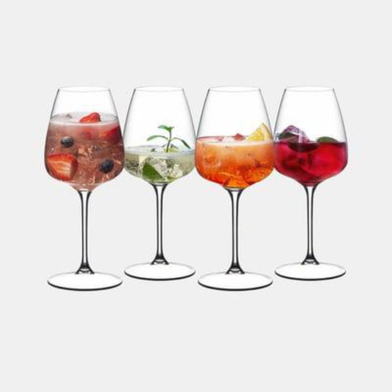 Lot de 4 verres à pied Summer Drinks