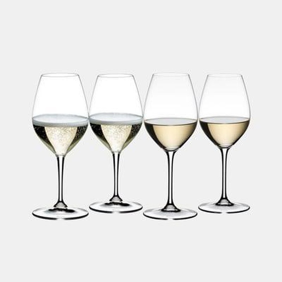 Lot de 4 verres à pied - Wine friendly white