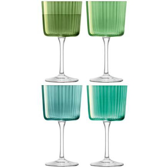 Lot de 4 verres à vin - Gems - 25 cl - Vert Jade