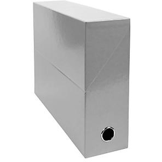 Lot de 5 - EXACOMPTA Boite transfert dos 90mm Iderama - Gris