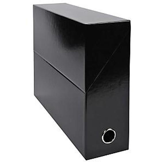 Lot de 5 - EXACOMPTA Boite transfert dos 90mm Iderama - Noir