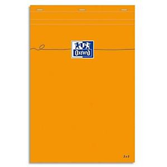 Lot de 5 - OXFORD Bloc IDEA format 21x32 cm 80 grammes réglure 5x5 301208