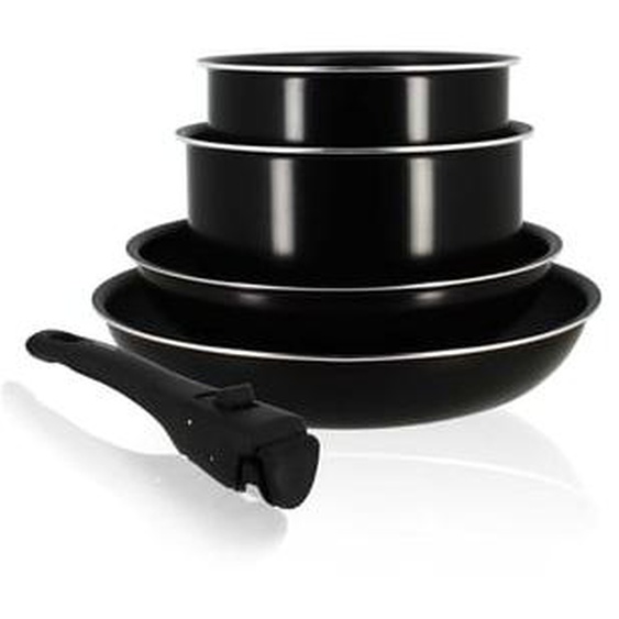 Lot de 5 pieces iris en aluminium noir induction