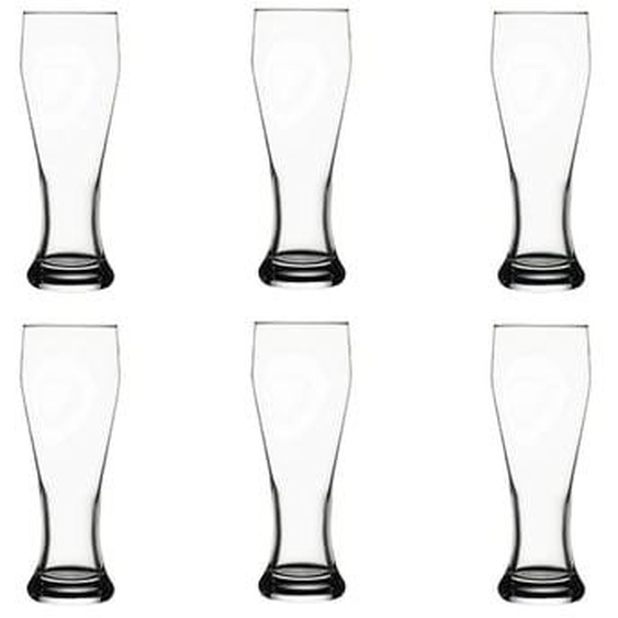 Lot de 6 chopes brasseur en verre