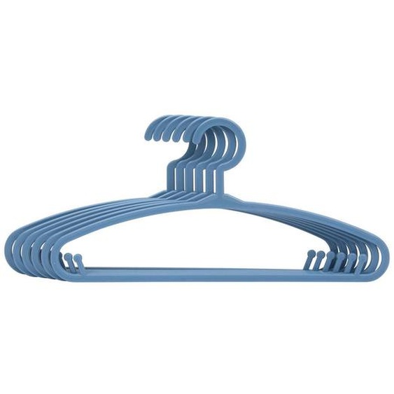 Lot De 6 Cintres Enfant Blanc Plastique Bleu