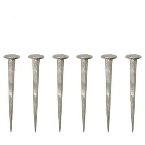 Lot de 6 crochets à clous en métal Wall