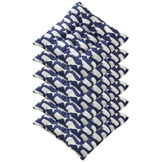 Lot de 6 galettes de Chaise 40x40cm, Coussin décoratif Coussin Coussin de Chaise Coussins de Jardin ,Coussin de chaise imprimé,Y