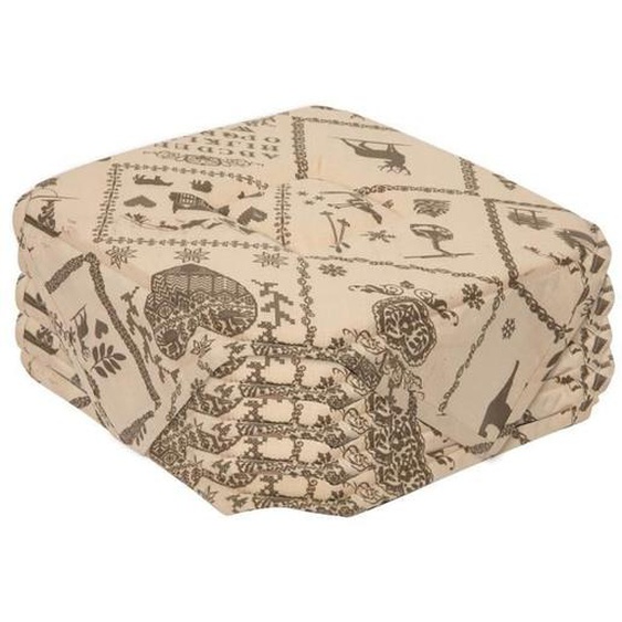 Galettes de chaise - ALPES BLANC - Beige - 38x38 cm - Intérieur - Style Campagne