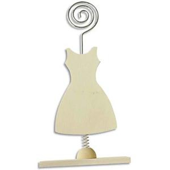 Lot de 6 - GRAINE CREATIVE Porte-photo en bois robe format 100 x 40 x 150 mm, à décorer