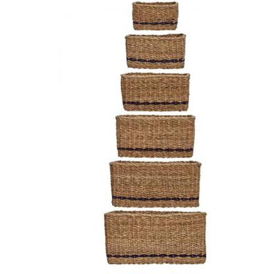 Lot de 6 paniers de rangement Squares