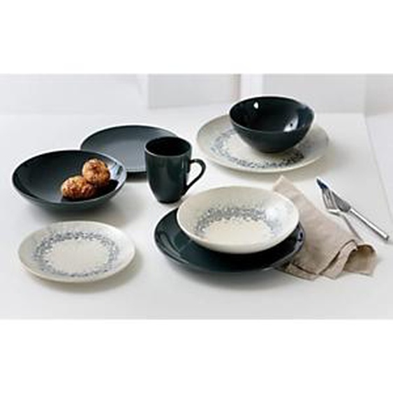 Lot de 6 - RITZENHOFF & BREKER Assiette creuse CECINA GRAPHIT, 210 mm