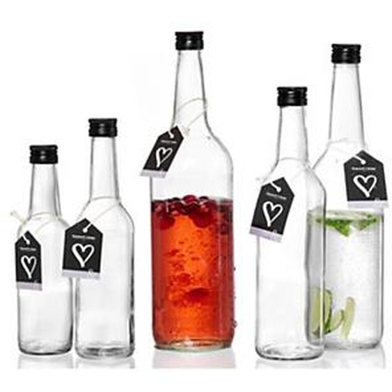 Lot de 6 - RITZENHOFF & BREKER Bouteille en verre MARA, 500 ml