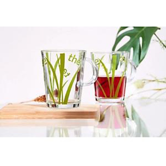 Lot de 6 - RITZENHOFF & BREKER Tasse à thé en verre AVEDA, 380 ml