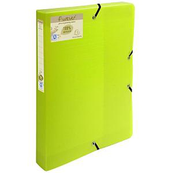 Lot de 8 - EXACOMPTA Boite de classement Exabox dos 40mm polypropylène 7/10e Forever® PP - A4 - Vert anis