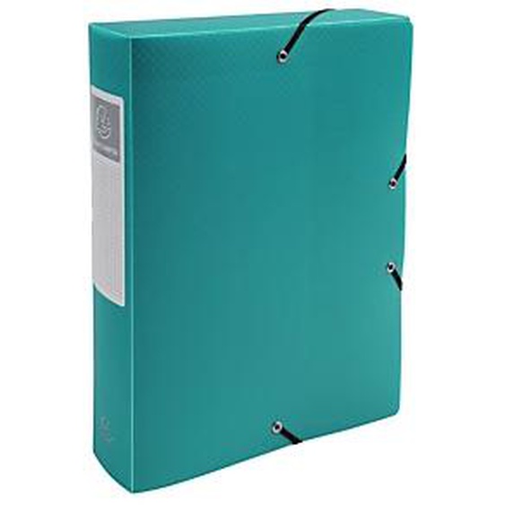 Lot de 8 - EXACOMPTA Boite de Classement Exabox Dos 60mm polypropylène 7/10e OPAK - A4 - Vert foncé