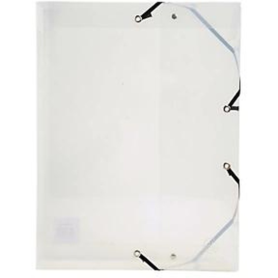 Lot de 8 - EXACOMPTA Boite de classement Exabox Dos 60mm Polypropylène Crystal - A4 - Cristal