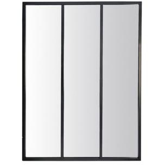 LOUVIL - Miroir verrière en métal 90x120 cm