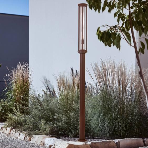 Lucande  dextérieur Alivaro, couleur rouille, 220 cm, E27, IP65 Alivaro Lucande, dimmable, marron, Aluminium, Moderne