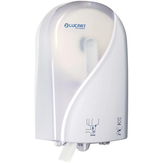 LUCART Distributeur papier toilette Lucart Identity blanc pour bobines