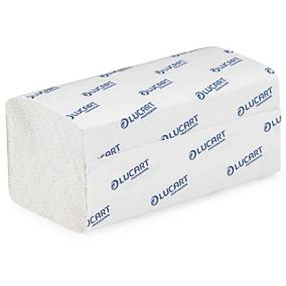 Lucart Essuie-mains Blanc - Lot de 20 paquets de 3800 feuilles