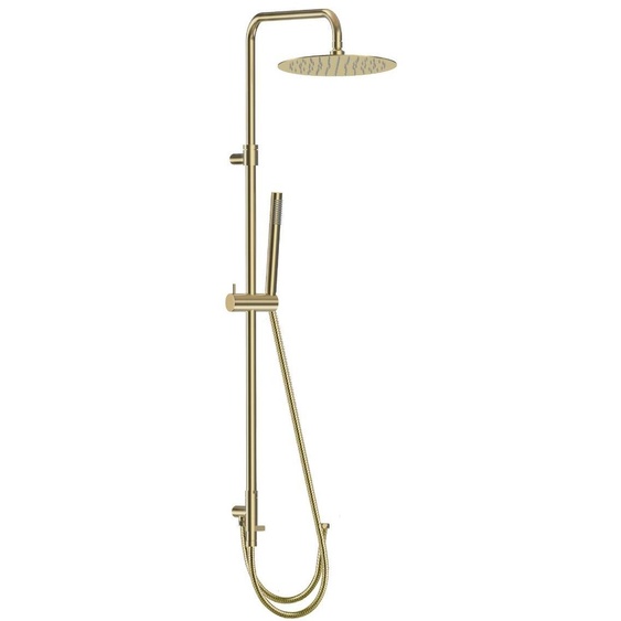 Luisa II colonne de douche sans mitigeur or brossé Essebagno