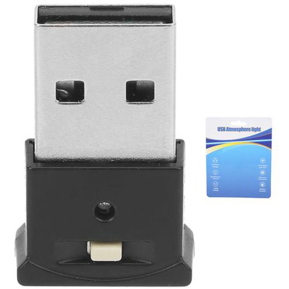 Lumière dambiance LED USB 8 couleurs RVB Changement dynamique Luminosité réglable Mini lampe décorative dintérieur