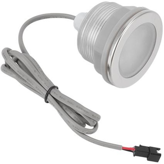 Lumière de salle de bain LED submersible, acier inoxydable, multicolore, surface mate, lumières de piscine LED submersibles pour baignoires, bassins à poissons