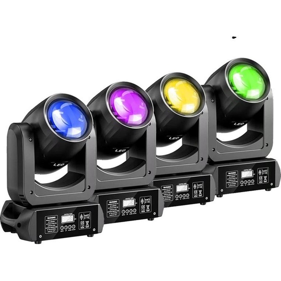 Lumière de scène à tête mobile, contrôle DMX, effets multicolores, lumière 4PCS, prise EU