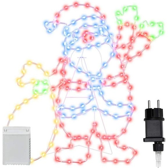 Lumière du Père Noël Multicolore 58.5 x 60 x 1.3 cm Fer