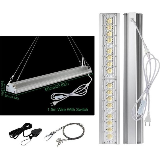 Lumière végétale LED, spectre complet, efficacité énergétique, 80W