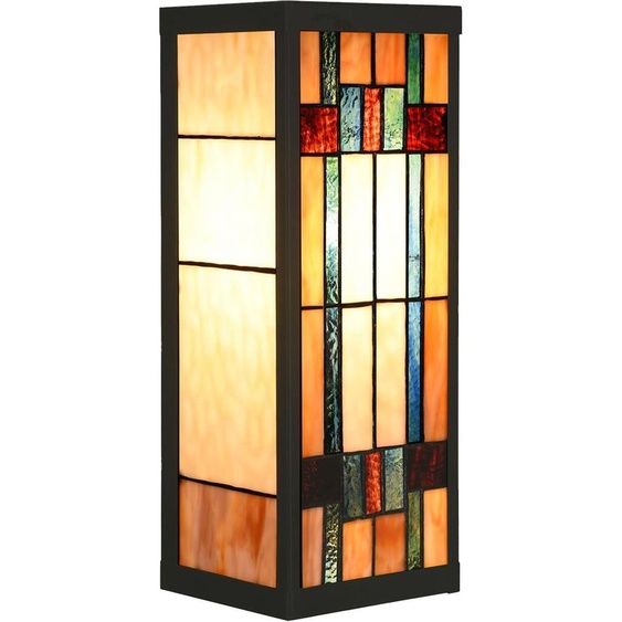 Clayre & Eef Applique Tiffany 14x16x40 cm Beige Verre
