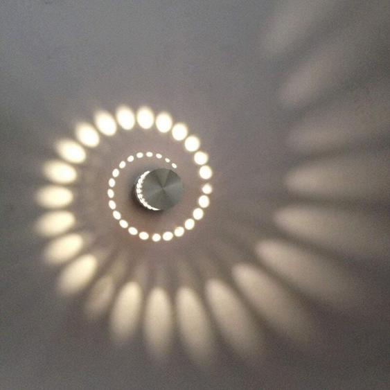 Axhup - Luminaire Mural à led 3W Lampe Mural en Aluminium pour Salle de Bain Couloir Escalier Lumière Blanc Chaud