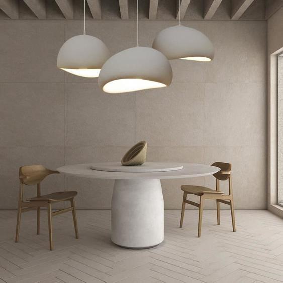 Lustre Polyester Suspension géométrique scandinave 60x35cm