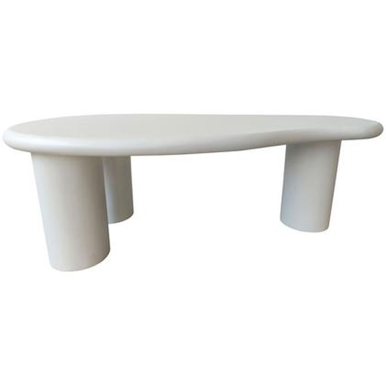 Luna - Table basse organique en fibre de ciment L120cm - Couleur - Blanc