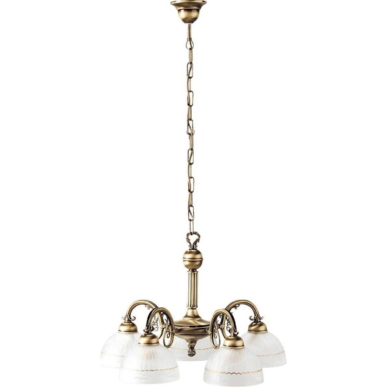 Lustre classique E27 5x40W couleur marron 8815 Flossi Rabalux