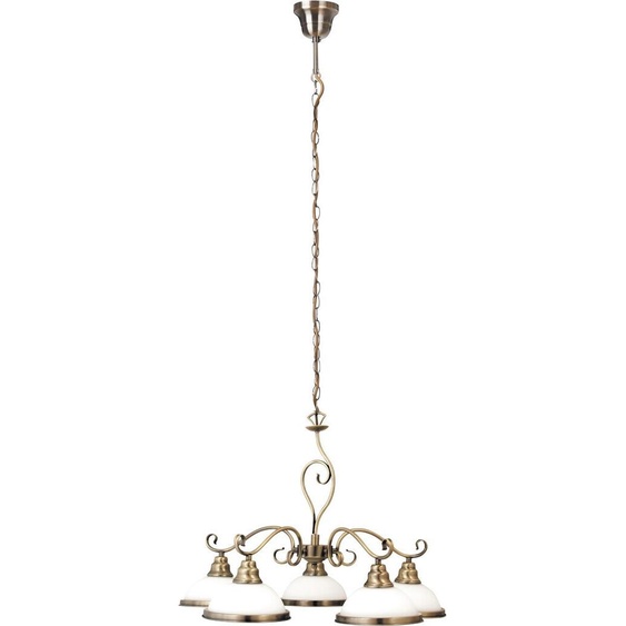 Lustre classique E27 5x60W brun 2755 Elisett Rabalux