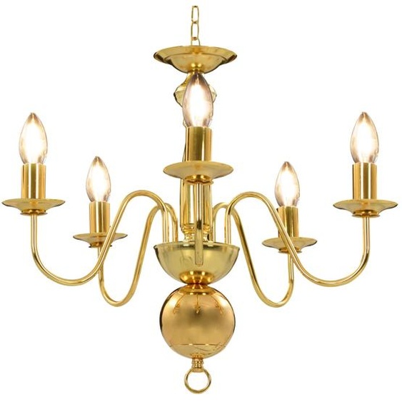 Lustre Doré 5 ampoules E14